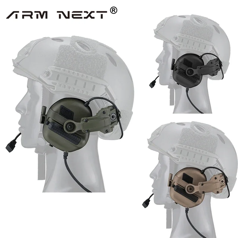 ARM NEXT Tactical Headset Military Hunting Shooting Noise Cancelling Headphones for FAST Helmet OPS Wendy M-LOK ARC Headset