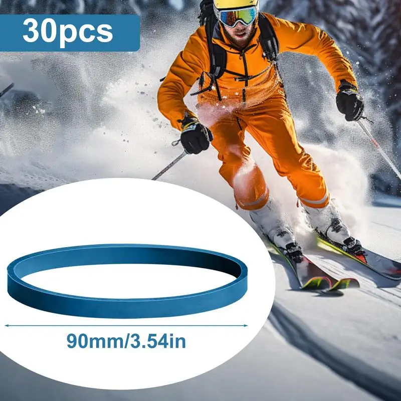 Snowboard Binding Straps Elastic Ski Straps Fasteners Ski Retainers Strap Flexible Ski Binding Strap Binding Brake Retainer