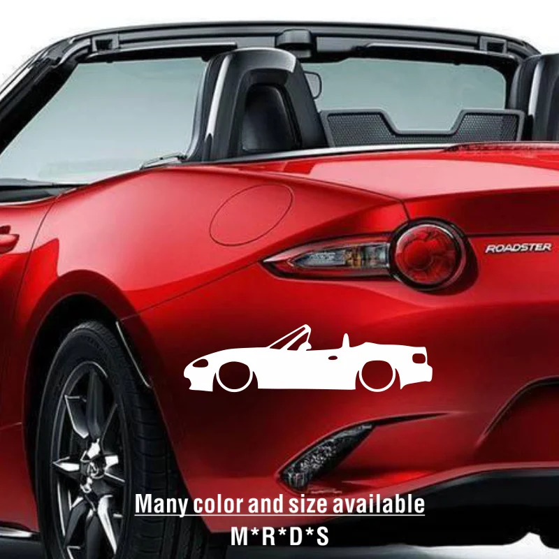 For Mazda MX-5 MX5 Miata Na Nb Nc Nd Sport Styling Decor Decals Various Sizes Low Car Outline Sticker Auto Tuning Accessories