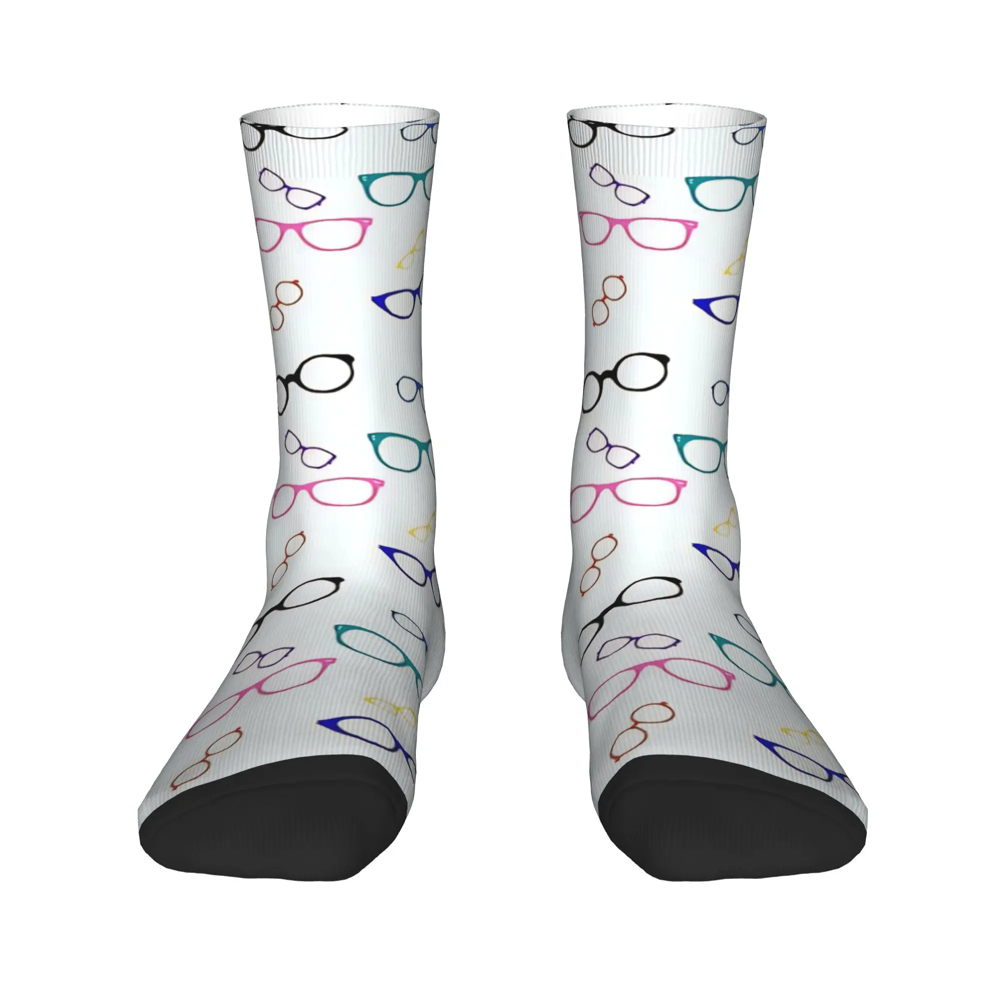 Glasses Everywhere  Socks  Design Stockings Anti-Slip Men Socks Soft Breathable Autumn Gothic Running Sports Socks