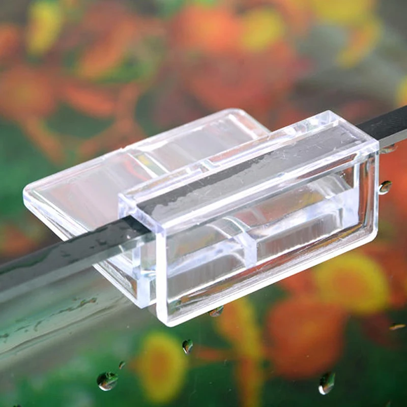 4 Stück Aquarium Glas abdeckung Halter Acryl Halterung Aquarium Deckel Clips Halterung für randlose Aquarium Aquarium 6/8/10/12mm