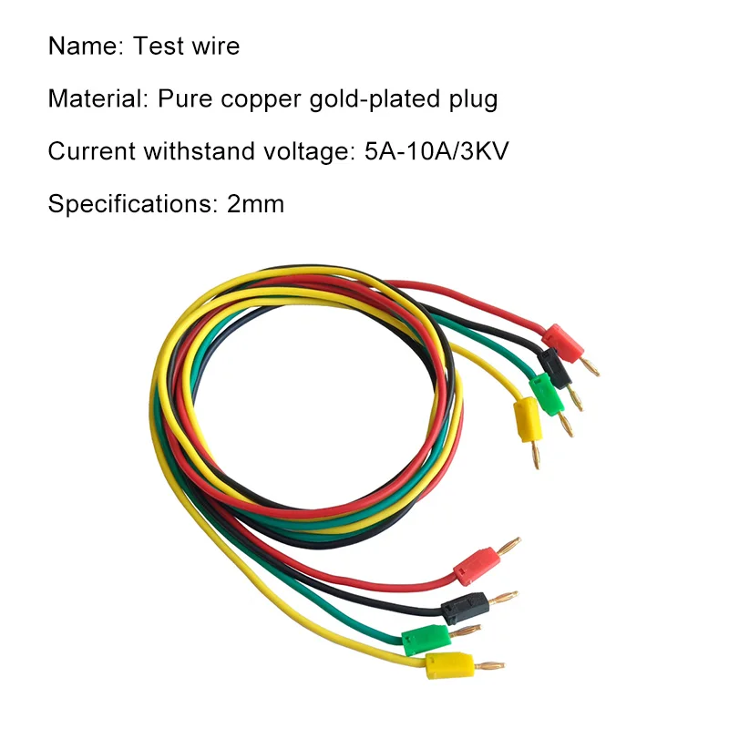 8A 3000A Multimeter Test Leads with 2mm Banana Plugs Test Probes Wire Diameter 2.5mm Multimeter Experiment Replacement Test Wire