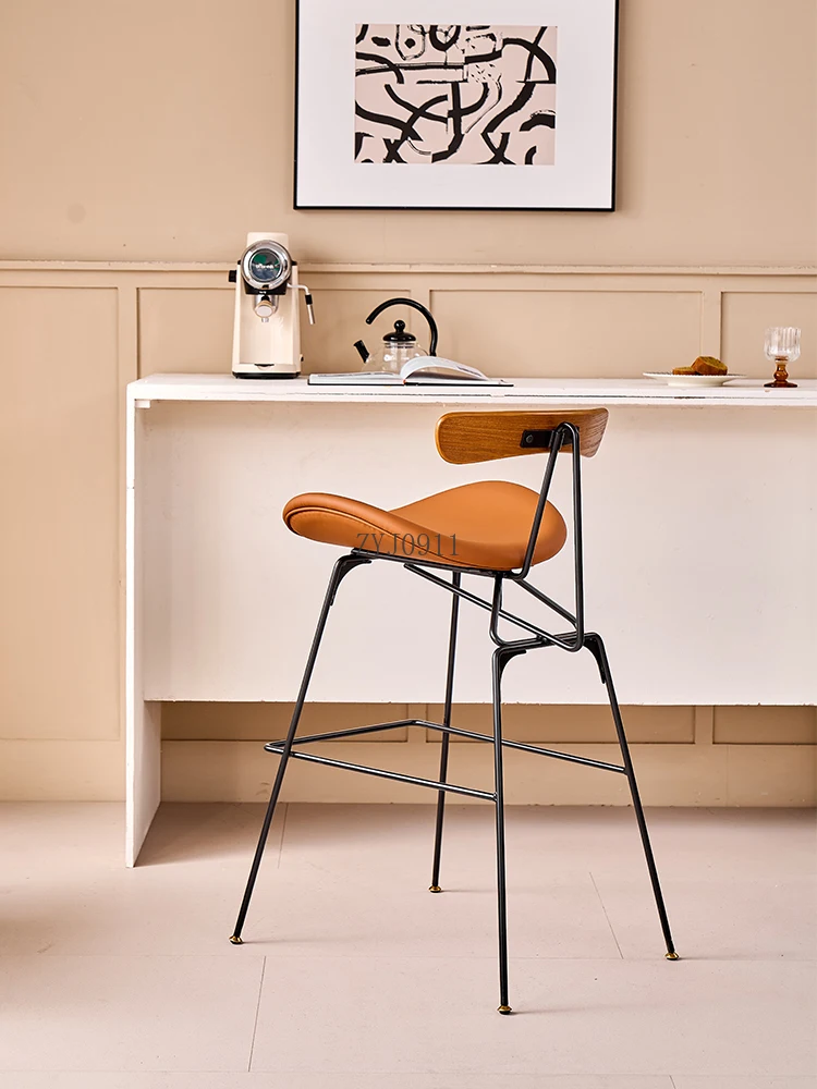 الشمال ضوء كرسي مرتفع فاخر الحديد المطاوع مسند الظهر النمل كرسي طويل الساق مقهى الحليب الشاي متجر مقعد مرتفع كرسي بار