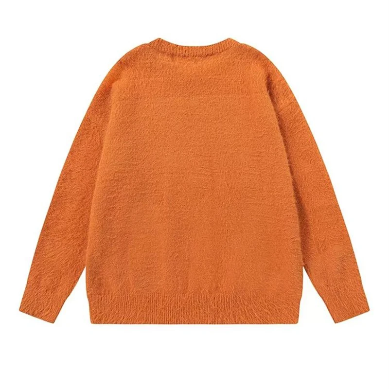 Halloween Pumpkin Ghost Men O Neck Long Sleeve Sweater Fairy Graphic Funny Fashion Loose Couple Clothes Holiday Party Mardi Gras