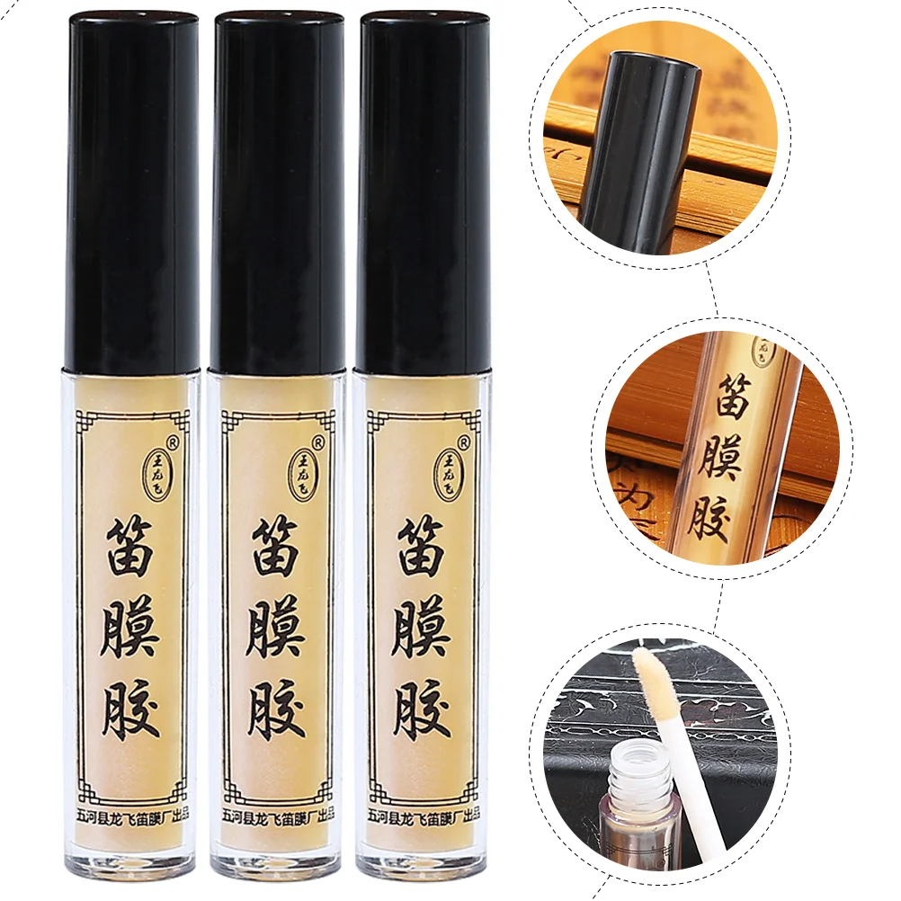 6 Bottles Dimo Glue Flute Maintenance Tools Dizi Membrane Chinese Liquid Fittings Universal Bamboo Accessories