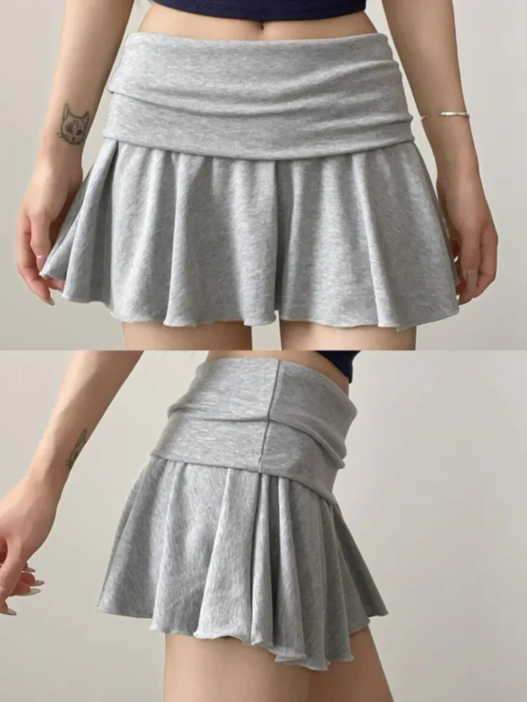 Damen Golf-Sportrock Hochgeschnittener Plissierter Gefütterter Activewear-Rock Hochelastischer Fitness-Kurzrock – Detail 6