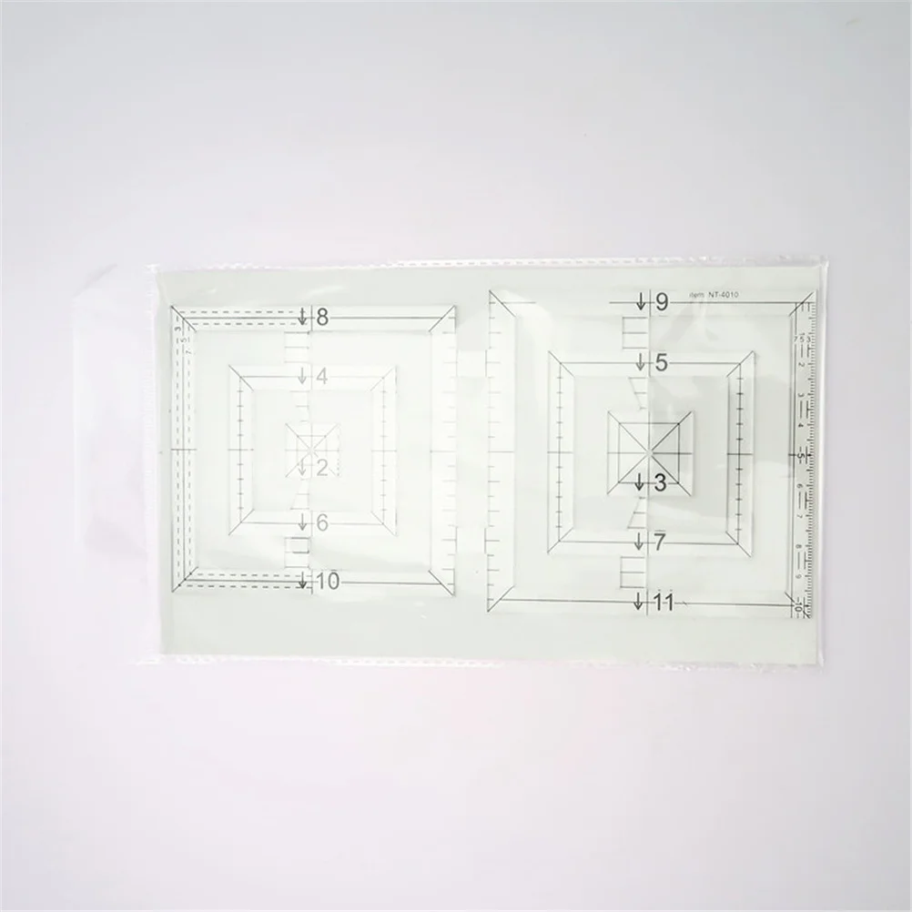 

Double Square Twin Acrylic Quilting Ruler Transparent Template Ruler Sewing Patchwork Clothes Making Tailor Craft Tool