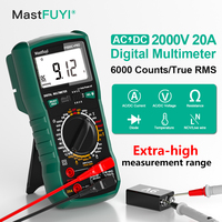 MASTFUYI Digital Multimeter 6000 Count AC/DC 2000V/20A True RMS Temperature Tester for Electrician Photovoltaic Mining