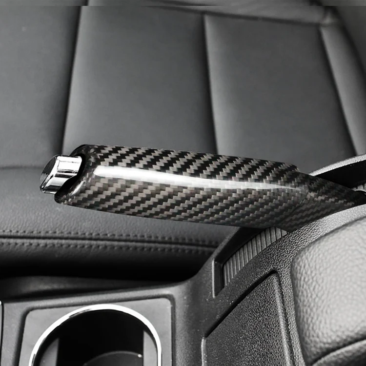 ES Car Interior Accessories Carbon Fiber Car Handbrake For Bens A Series2004-2011 B Series 2009-2010 Car Accessories Sticker