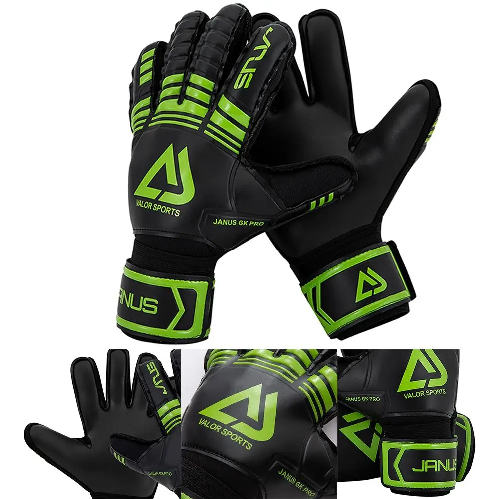 Finger Protection Goalie Gloves Non-Slip Wear-Resistant Football Goalkeeper Gloves Thickened Durable Sports Gloves Outdoor