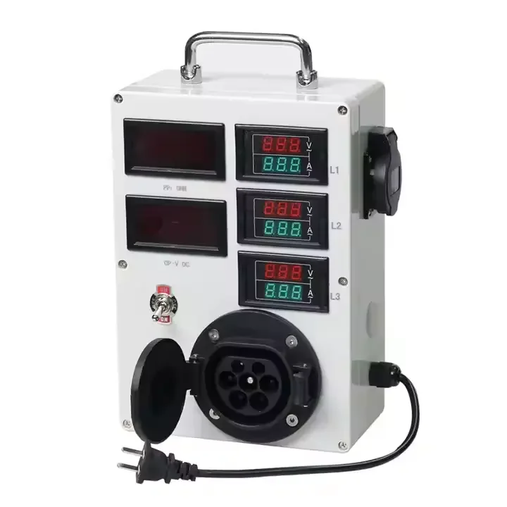 

Customized Portable Type 2 EV Vehicle Charger Simulator 32A/16A Rated Current Outlet New Condition Tester