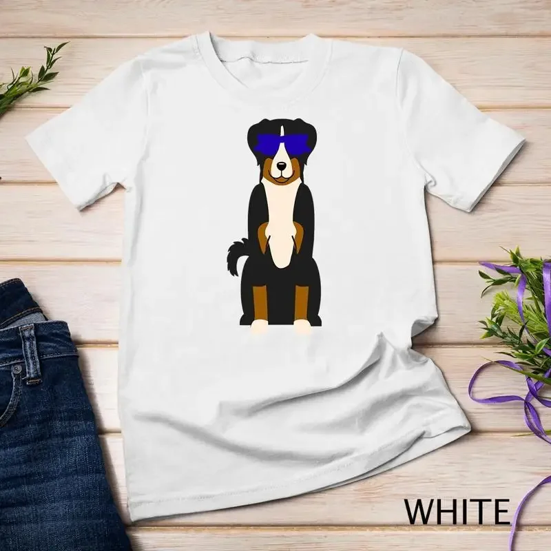 Cute Aussie Sunglasses Graphic Dog Australian Shepherd Unisex T shirt