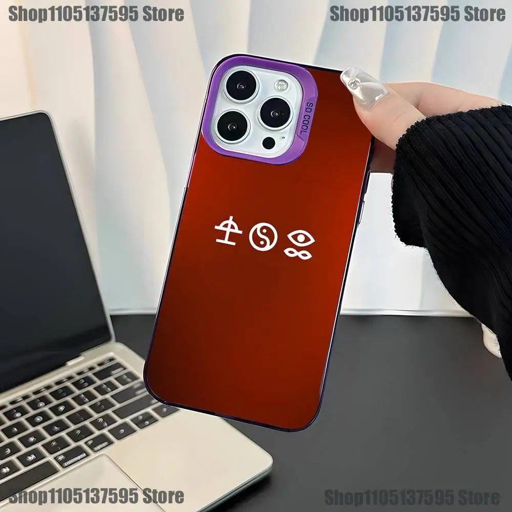 Rock Bad O-Omens Phone Case For iPhone 17,16,15,14,13,12,11,Mini,Pro,E,SE4,XS,MAX Purple Candy Matte Cover