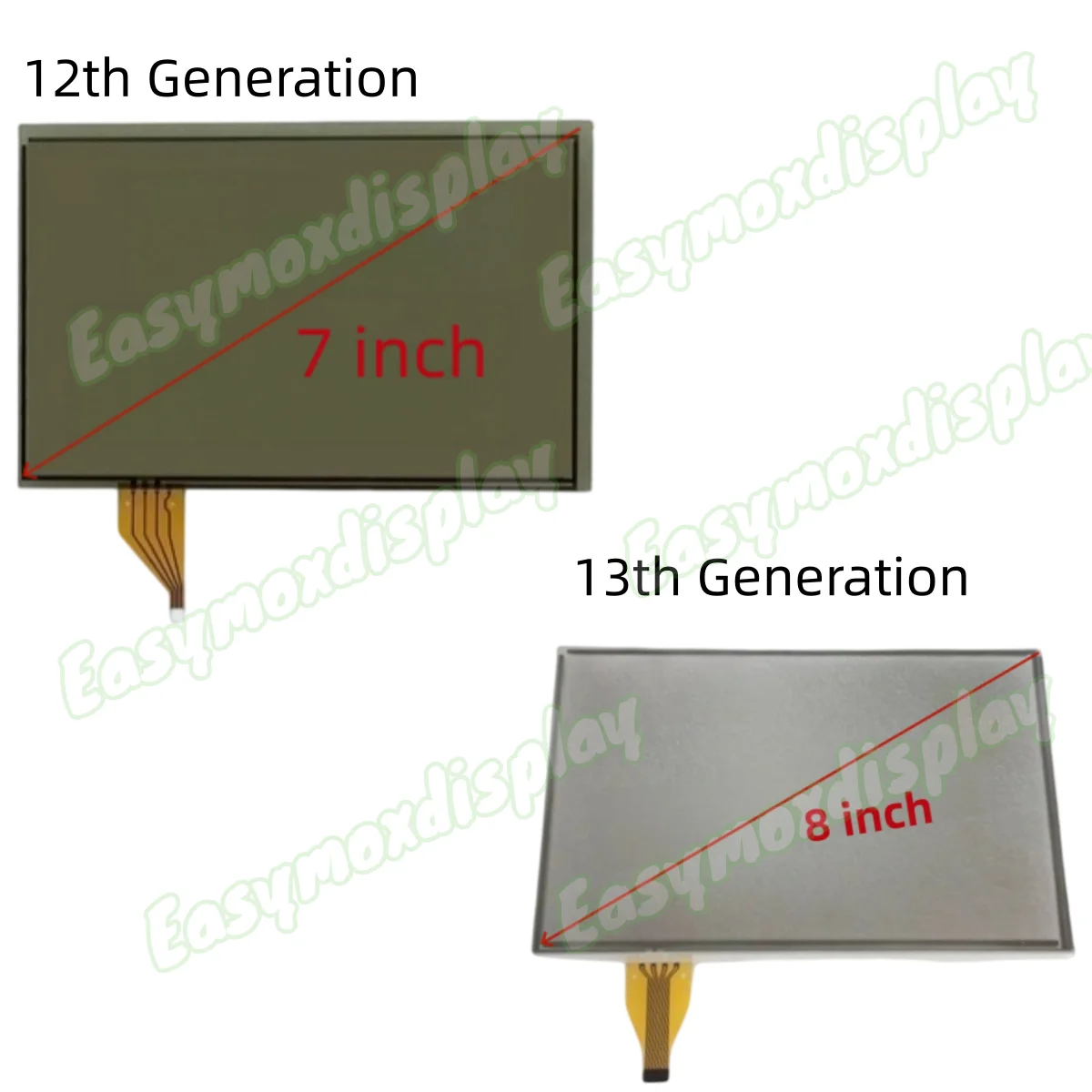 Car Navigation Touch LCD External Display Screen Replacement For Toyota Crown 2004-2007 12th Generation & 13th