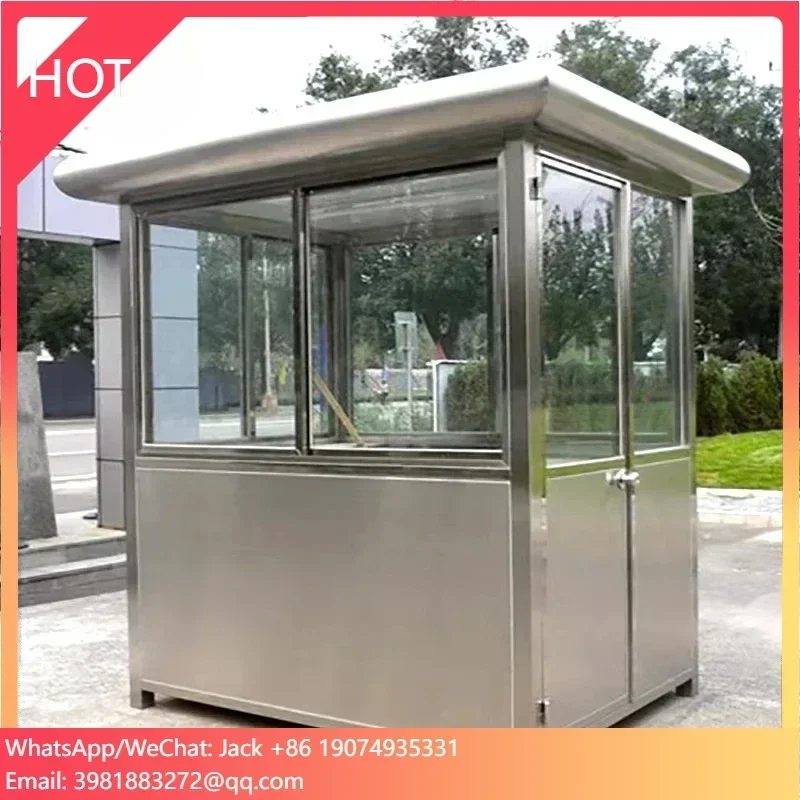 Intelligent High Speed Parking Lot Barrier Gate & Automatic Traffic Barrier & Steel Sentry Box House