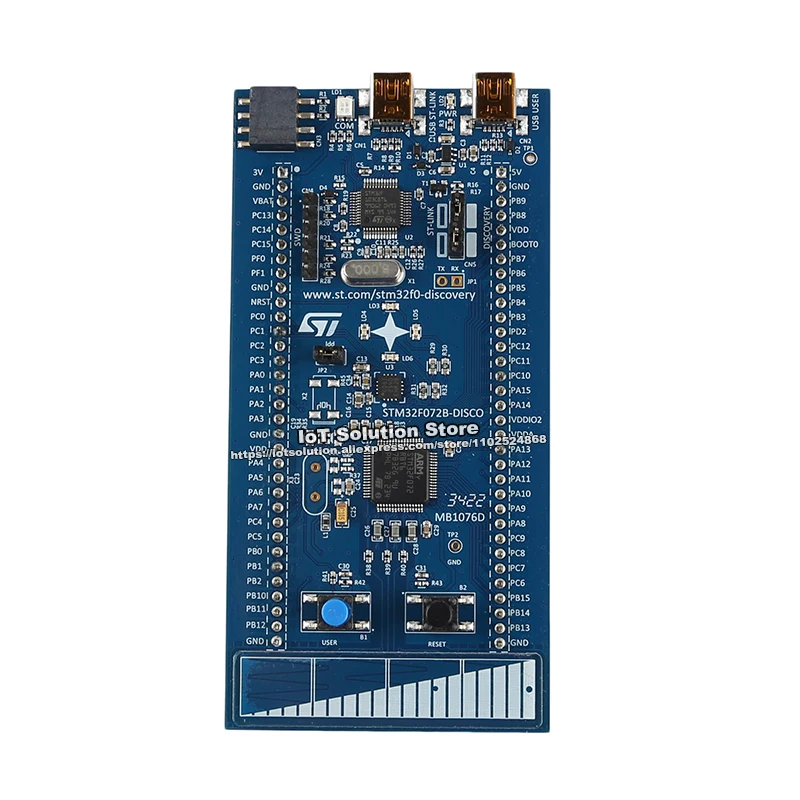 Kit de descubrimiento STM32F072B-DISCO con MCU STM32F072RB