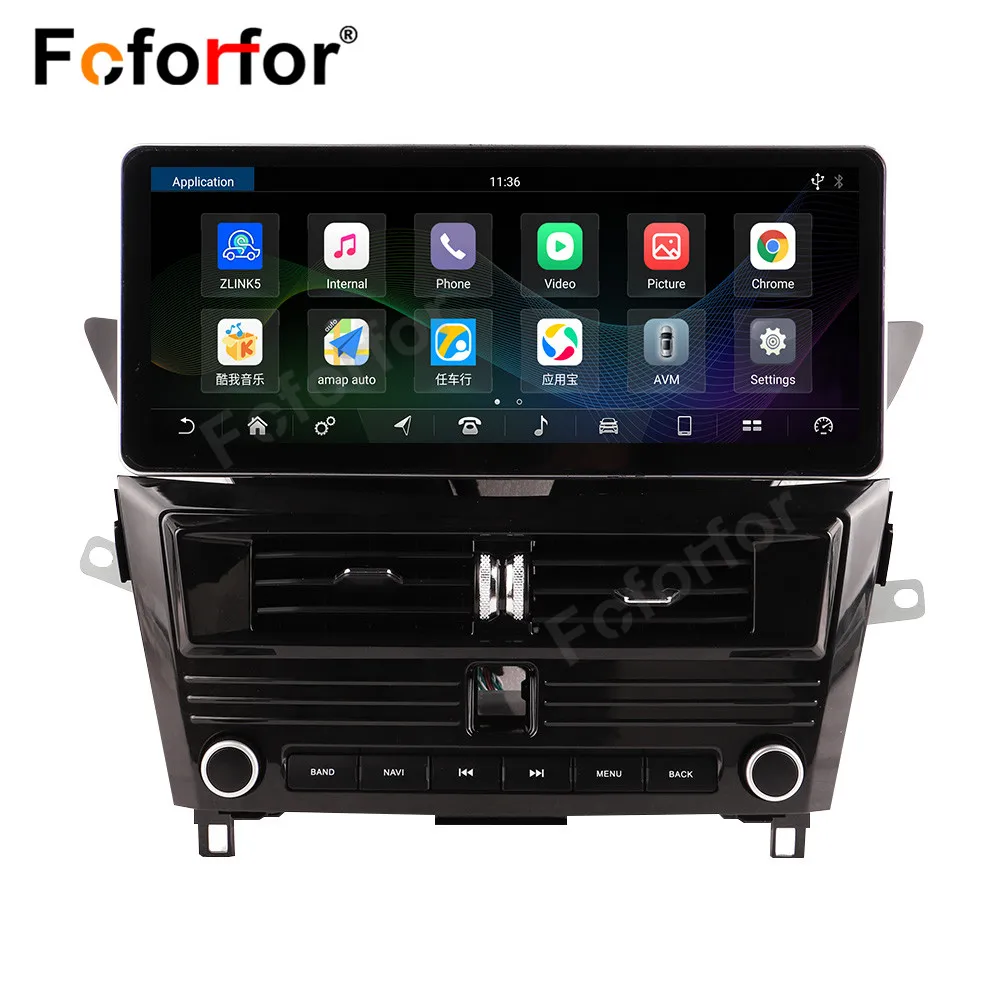 12.3'' Android 13 Car For Nissan X-Trail Qashqai 2014-2020 AC Air conditioning vents GPS Navigation Multimedia Player Car Radio