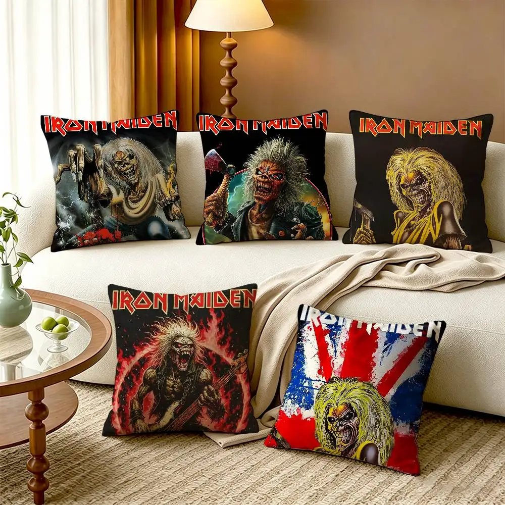 I-iron Maiden-s Pillow Case Cushion Cover Throw Pillow Case For Car Sofa