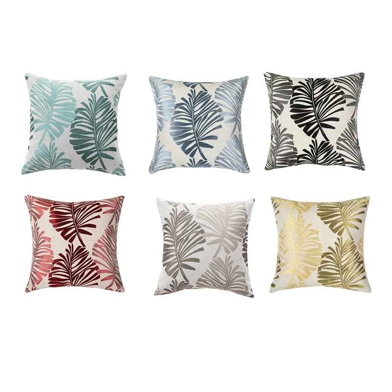 

AFBC 45X45CM Leaves Plant Pattern Pillow Case Ins Style Leaf Decorative Pillowcases Cushion Covers For Home Decor