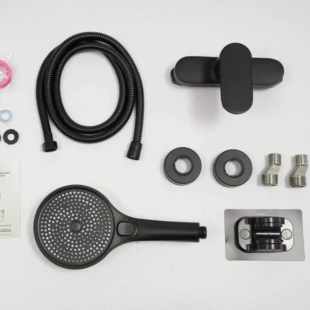 Durable Material 3-Way Bath Shower Mixer Valve Smooth Temperature Adjustment Stable Performance Bathroom Shower System