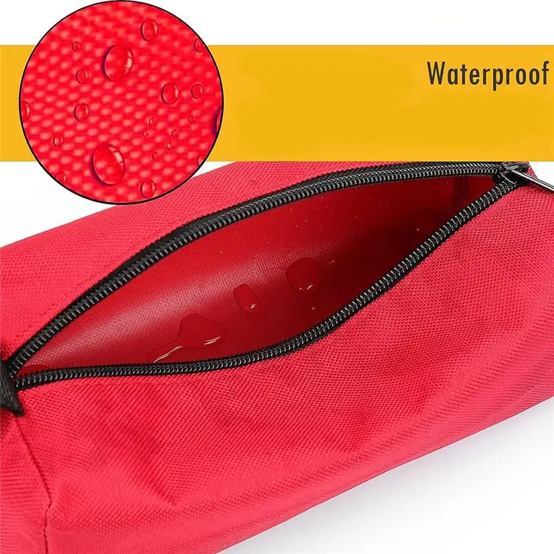 AEE4-6 Pack Small Tool Pouch With Zipper, Waterproof Oxford Cloth Tool Bag Portable Tool Bag Organizer (9.8 X 3.3 X 2.7 Inch) Du