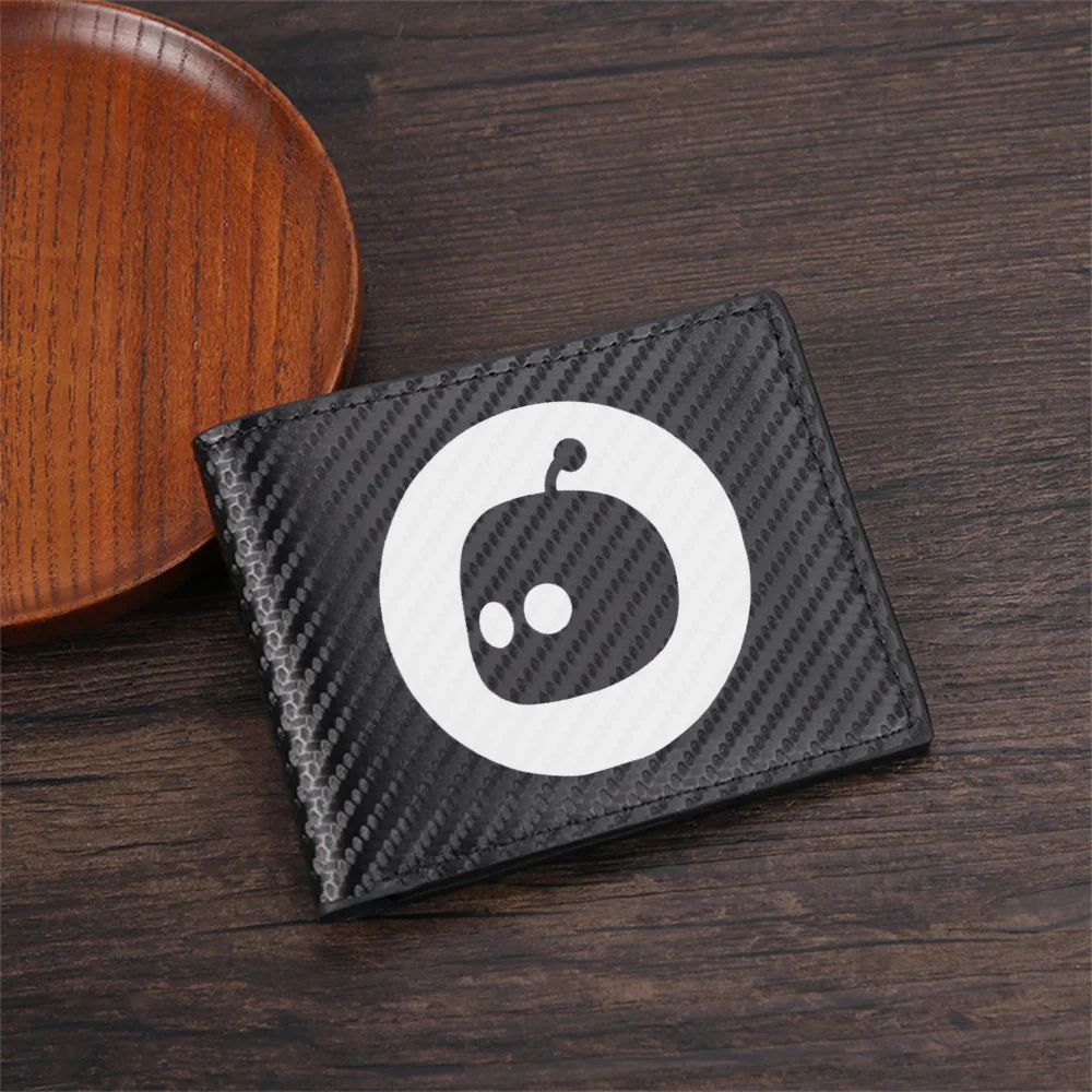 Robot head round eyes antenna Men's Wallets Simple Business Modern Stylish Printing Design Gifts For Father Boyfriend Christmas