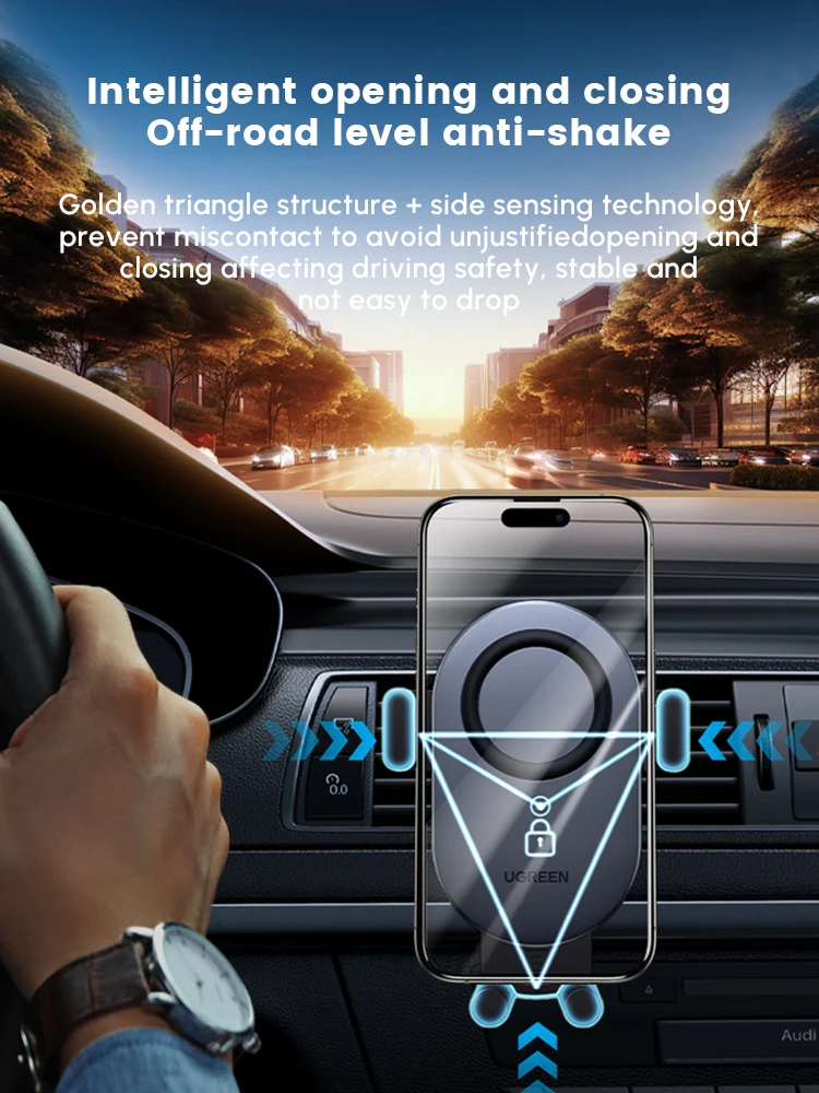 Carregador Sem Fio UGREEN 15W - Wireless Car Charger Mount Fast Charging avaliação e preço