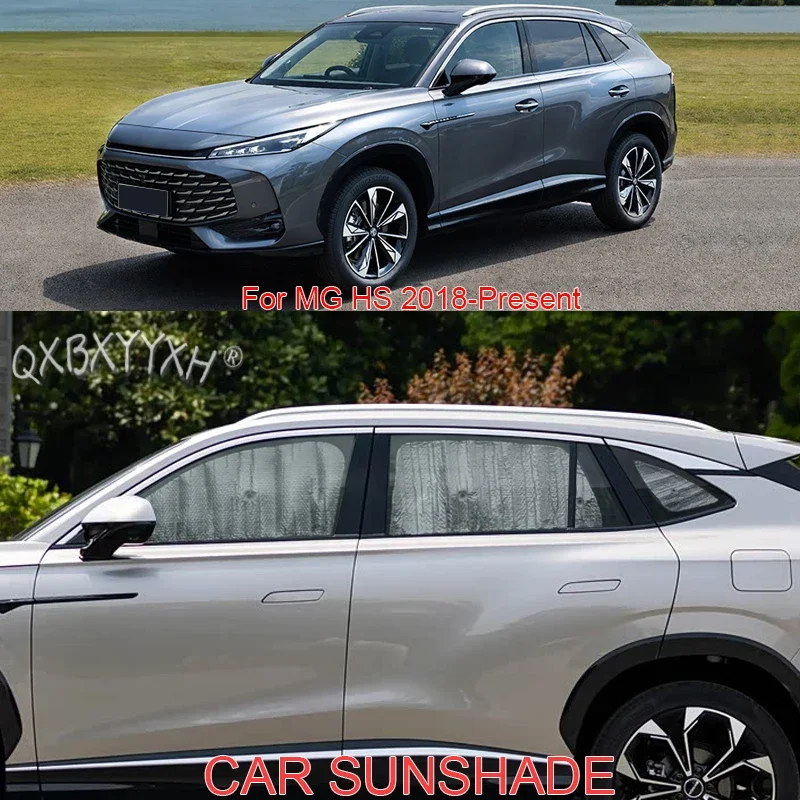 Car Aluminum Foil Foldable Cover Sun Shade For MG HS 2018-Present Auto UV Heat Insulation Windshield Sunshades Protect Accessory