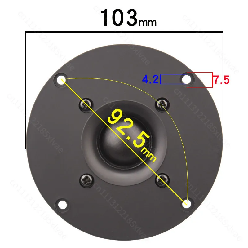 For 4 Inch Dome Silk Film Tweeter Speaker Unit HIFI Audio Single Magnet B1 Column Loudspeaker Repair Parts