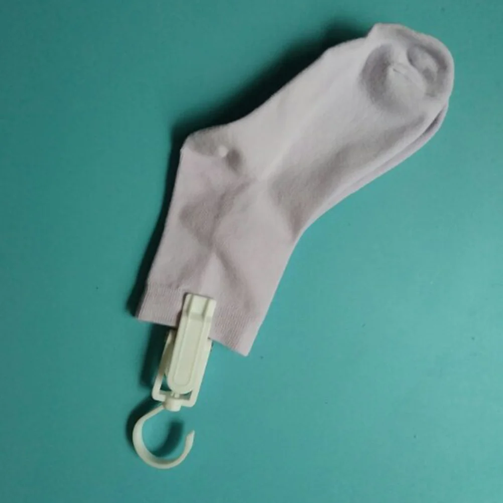 

20Pcs Plastic Clip Strong Curtain Hook Easy Slide Rod Home Decor Photo Clips Black White Multi-Function Curtain Hook