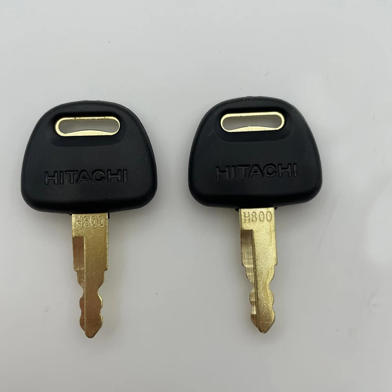 2 PCS H800  Excavator Ignition Key For Hitachi  ZAX ZAXIS Grab BU0028  Zax ex60 / 70 / 120 / 200 / 210   Door Lock