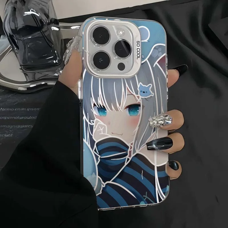 

Cute cat girl Nekoha Shizuku Soft Case protection for iPhone 16 15 13 12 11 14 Pro Max XS XR 7 8 16 Plus X SE Hard Coque
