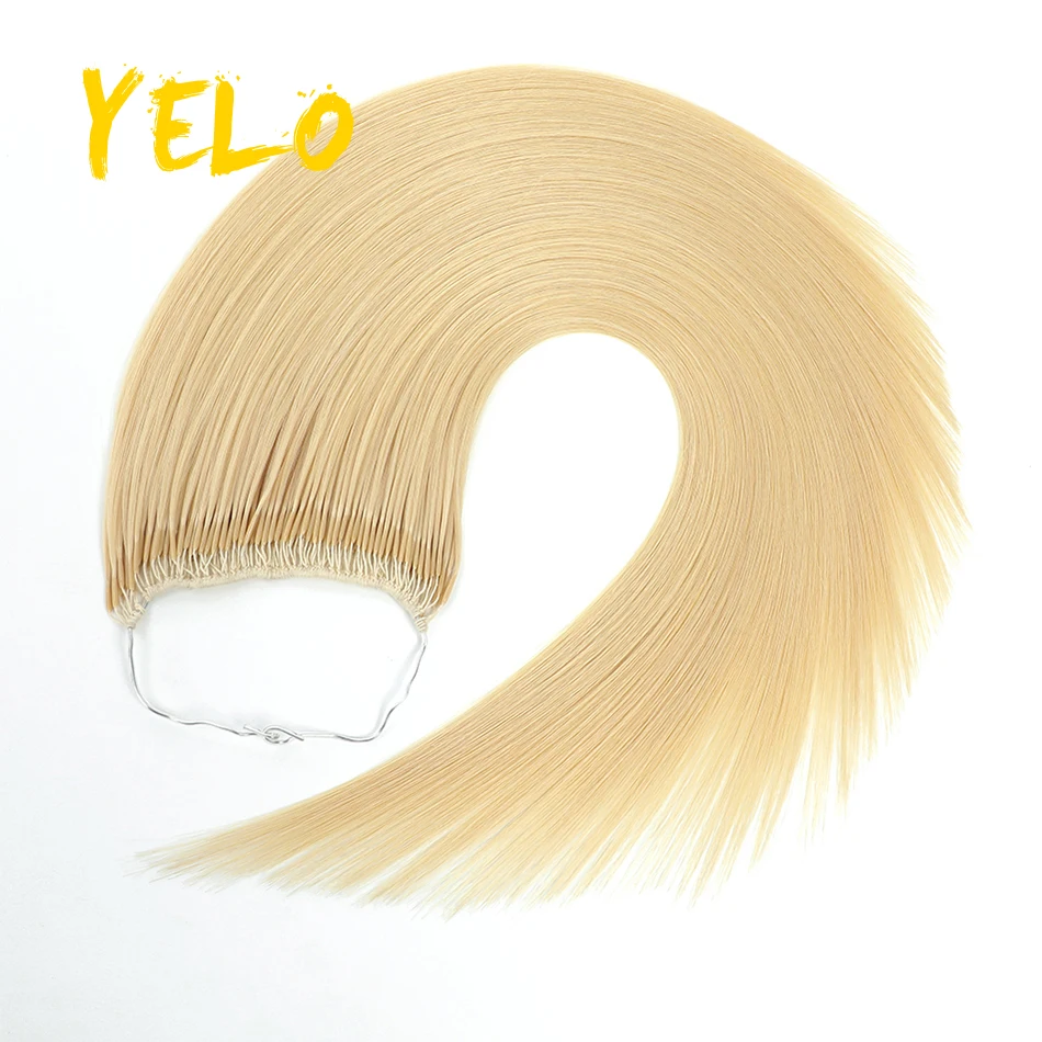 Straight Cotton String Twins Tip Hair Extensions Korea Popular Keratin Flat Human Hair String Pre-Bound Chinese Unprocessed Hair