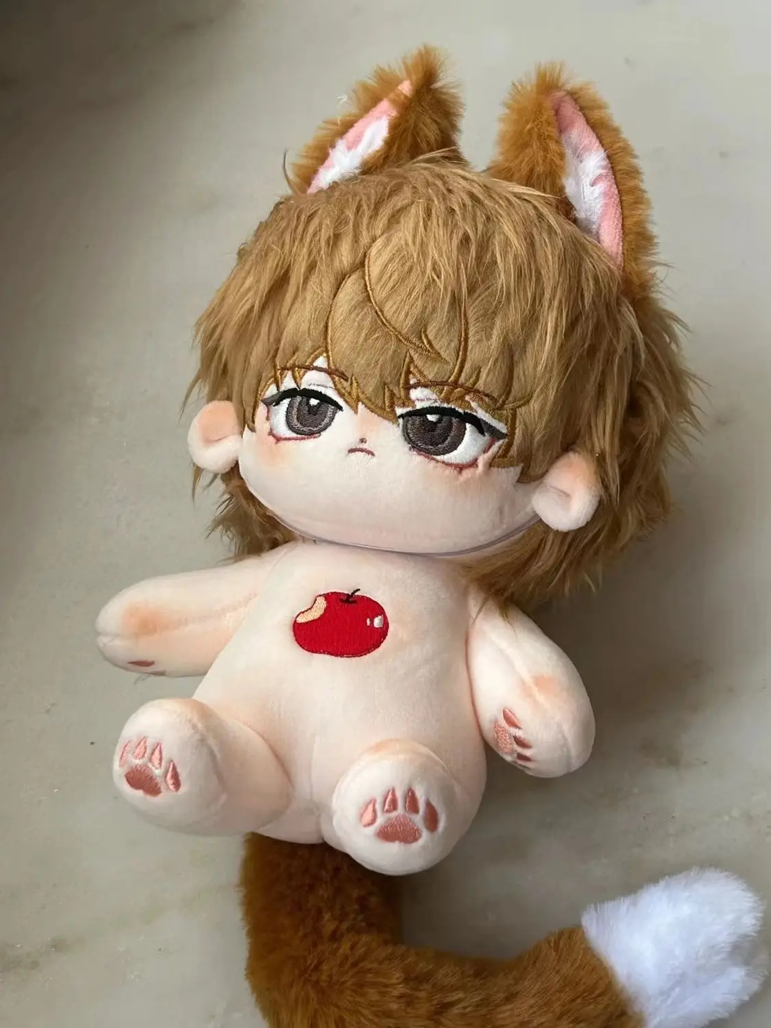 Yagami Light 20cm Cotton Stuffed Doll Toys with Cat Ears Cute Plush Puppet Animation Death Note Kira Gift Dolls for Kids Adults