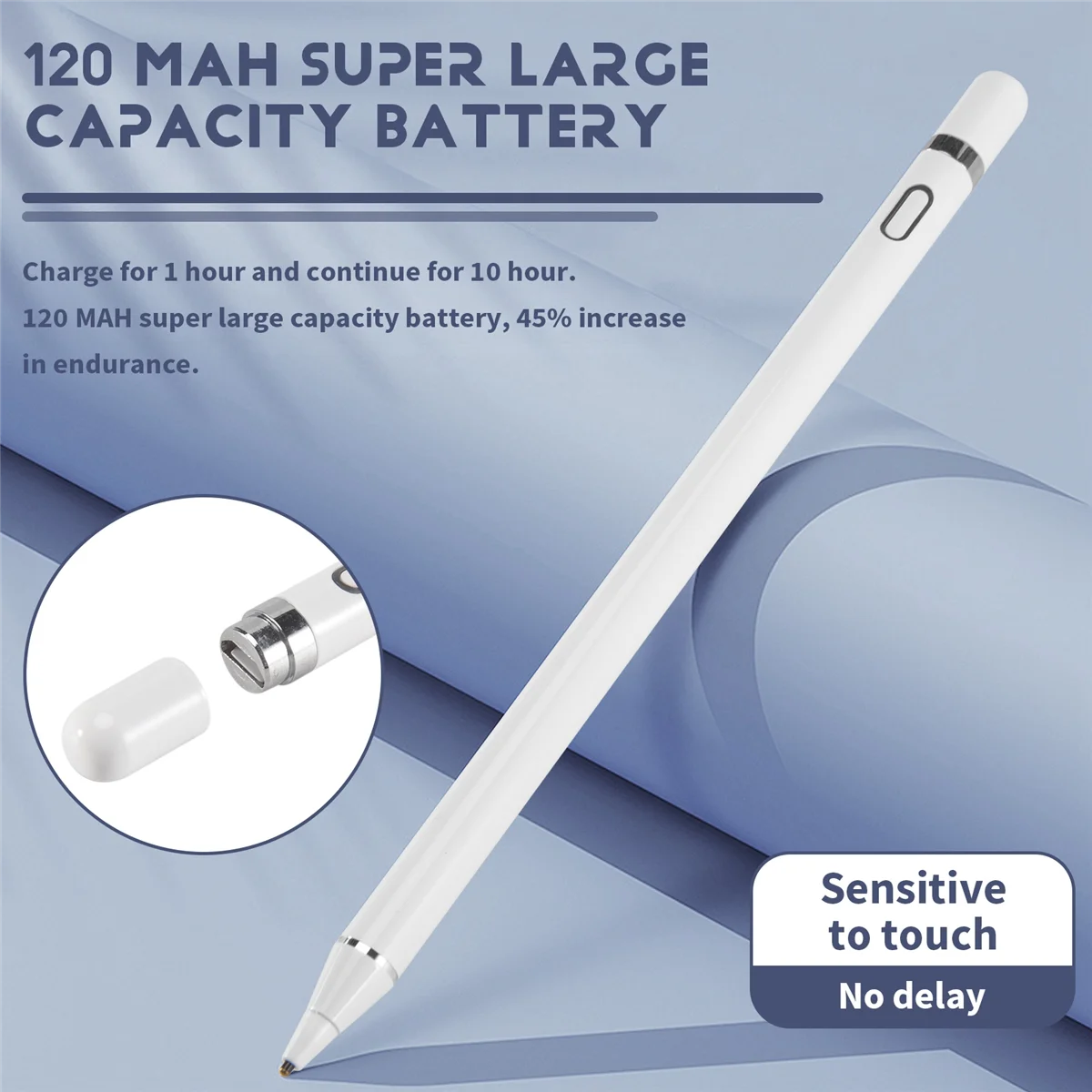 

Активная емкостная ручка для iPad Pro 11 12,9 10,5 9,7 2018 2017 Active Stylus Press Pen Smart Pencil для планшета Mini 5 4 Air 1 2 3