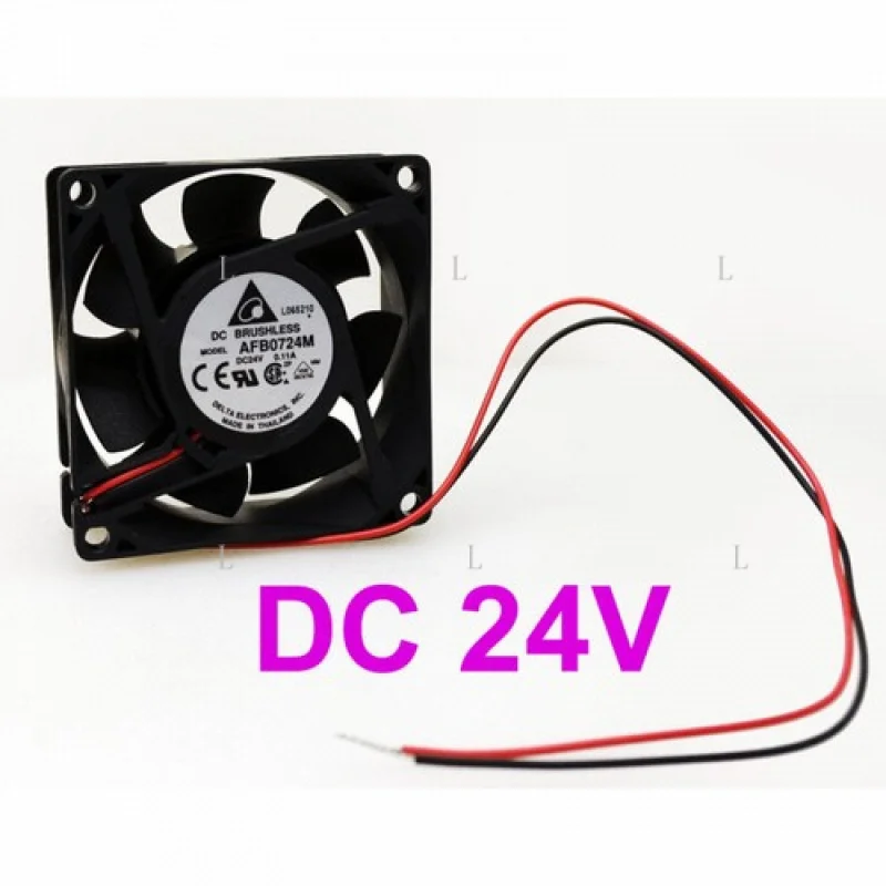 

L for Delta AFB0724M DC 24V 2Pin 70x70x25mm Brushless Cooling Fan (Industrial Grade)