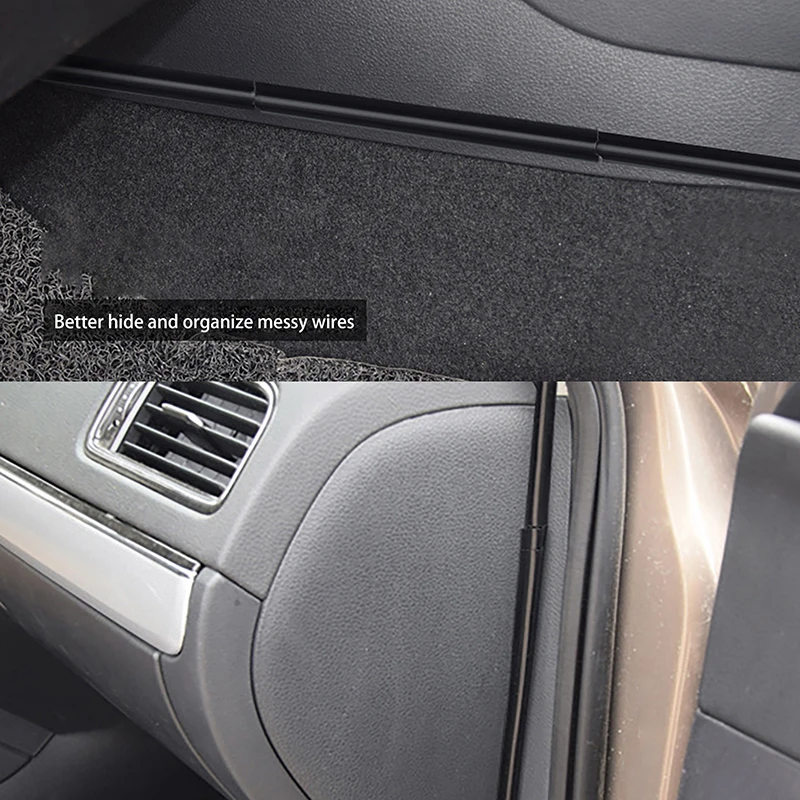 مشابك غطاء سلكية مخفية 8 قطع؛ واقي كم خط الكابل الداخلي للسيارة العالمية؛ ملحقات مشبك منظم كابل البيانات