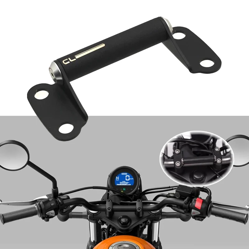

Motorcycle Accessories 22mm Handlebar Mobile phone Navigation Bracket Fit For Honda CL250 CL300 CL500 2023 GPS Navigation Holder