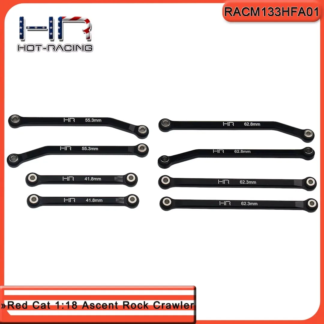 Hot Racing Optional Upgrade Aluminum High Clearance 4 Links Full Set For Redcat Ascent 1/18 Vehicles