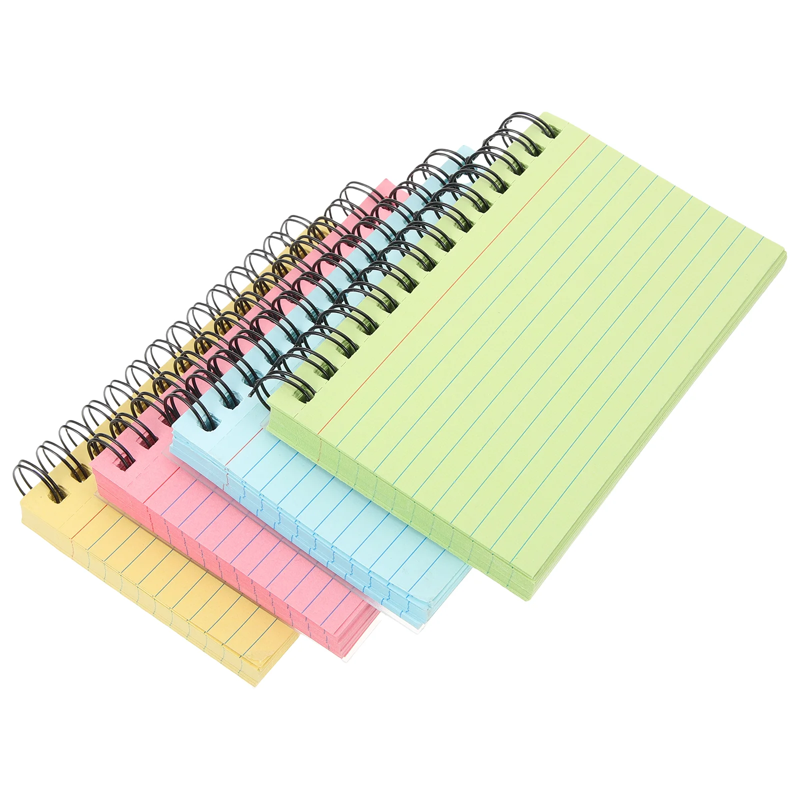 

4 Pcs Coil Horizontal Line Book Notebooks Thickened Notepad Office Writing Plastic Supply Travel Accessory