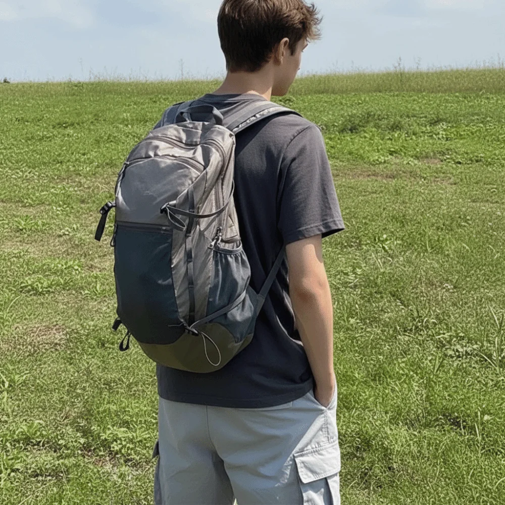 Portable Ultra-Light Travel Backpack Large Capacity Multifunctional Hiking Backpack Foldable Mountaineering Bag Outdoor Touring