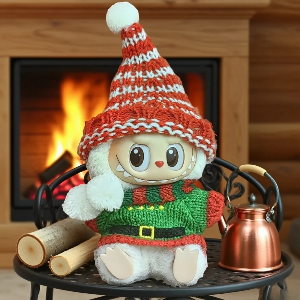 

Labubu Accessories Clothes Suitable for V1 V2 V3 Labubu Christmas Deer Set Labubu Red clothing Christmas Fashion Gift