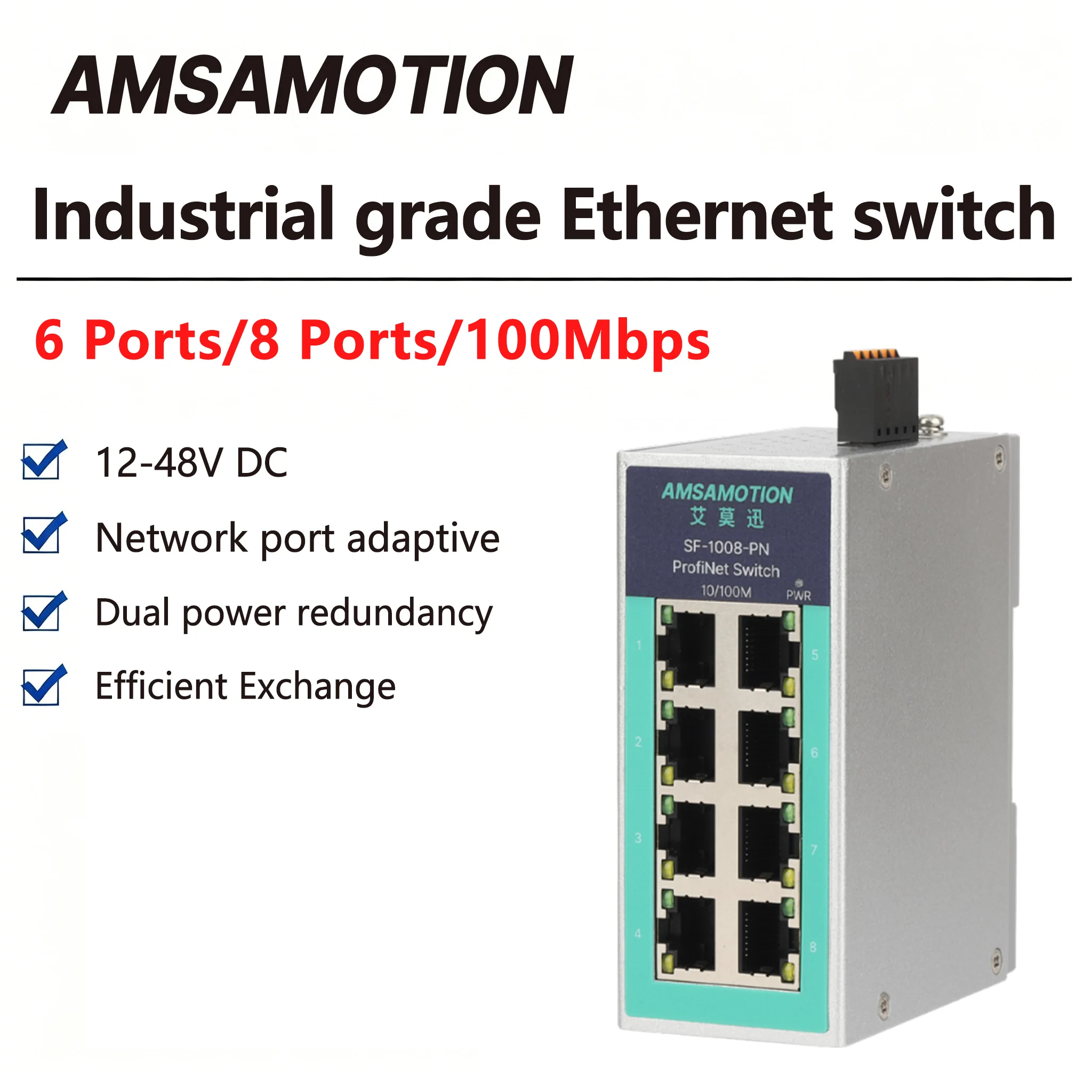 switch-ethernet-industriale-100mbps-a-6-8-porte-adattivo-splitter-di-rete-rj45-con-supporto-protocollo-profinet-ethercat