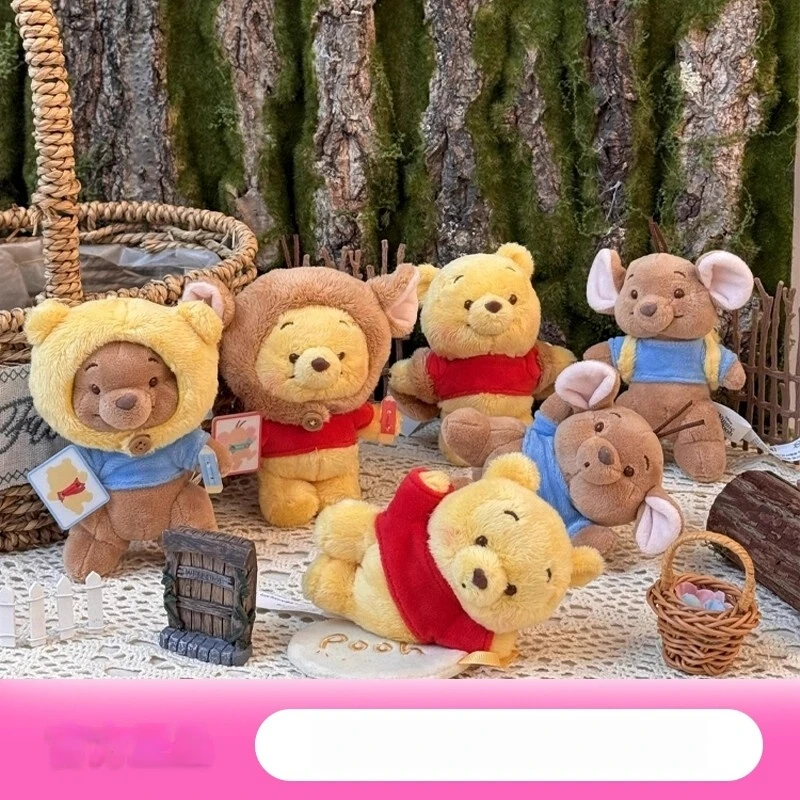 

Disney Винни Пух и маленькая фасоль, хороший друг, слепая коробка, милый рюкзак, подвеска, трендовая игрушка, фигурка куклы, детский подарок на день рождения