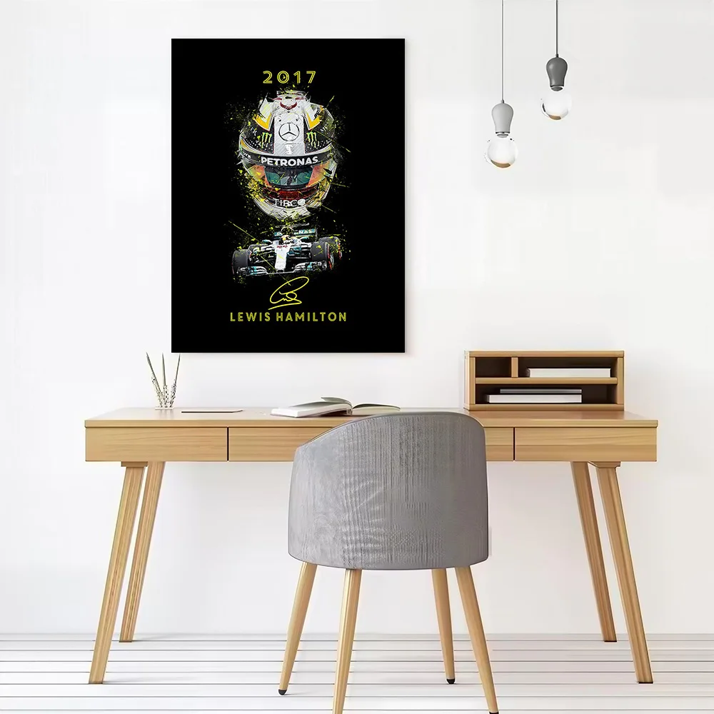 Lewis Hamilton Printed Canvas Poster Personalized High Quality Wall Art Paintings for Modern Home Decoration Ornaments Bedroom