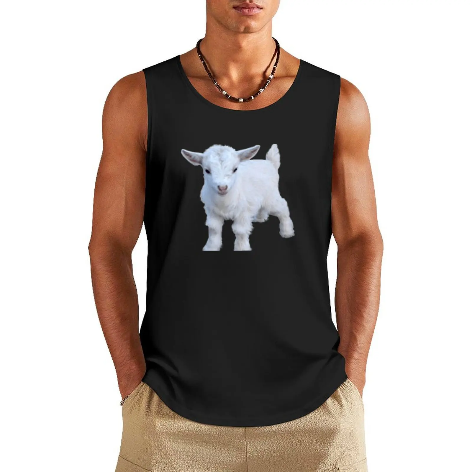 Goat Sticker Tank Top Male clothes Men's gym