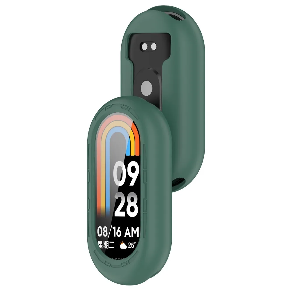 Silicone Case para Xiaomi Band 8, Watch Strap, Capa Protetora, Screen Protector, Acessórios Samsung