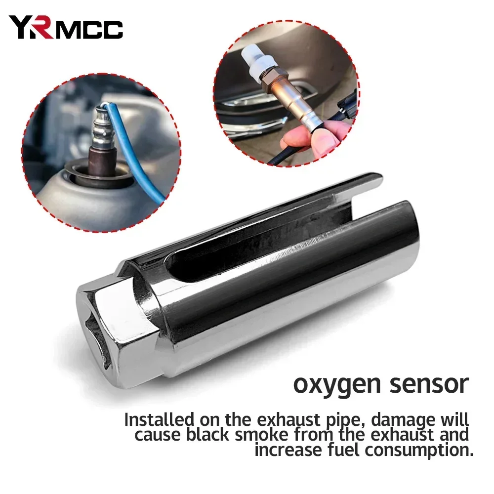 Car Disassembly Tools Car Oxygen Sensor Socket Wrench with Side Wire Cutout 22mm 1/2