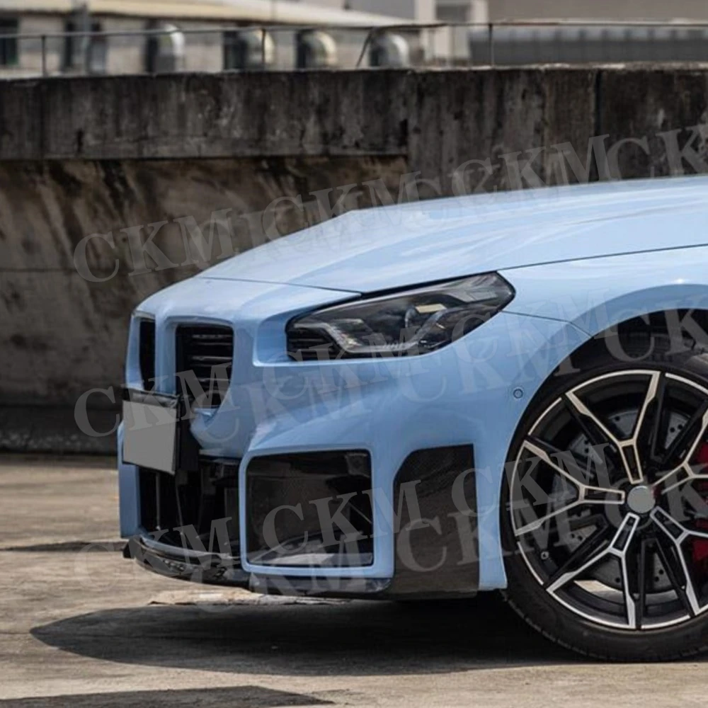 

CKMUUER For BMW 2 Series M2 G87 2023+ Carbon Fiber Front Bumper Side Air Vent Trim Intake Splitter Wheel Fender Car Auto