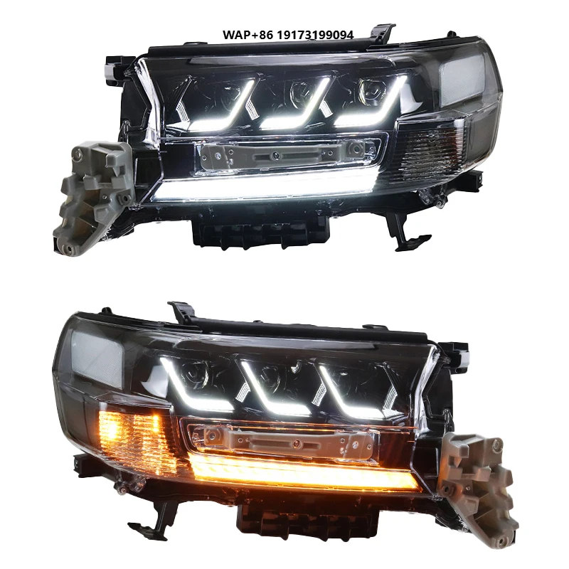 

Для Toyota-Land Cruiser Pickup 2016-2021 LC200, обновленная фара для фар Land Cruiser LC 200, аксессуары, светодиодная фара